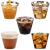 9Oz Bronzing Plastic Cup Disposable Silver Wine Glass Western Food Cup Ice Cream Cup Customizable Logo