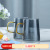 Temperature Resistant Household Glass Striped Hot and Cold Water Bottle Thickened Creative Juice Glass Water Cup Set