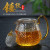 Factory Supply Hammered Pattern Glass Teapot Tea Filtering Flower Black Tea Tea Cooker Kung Fu Tea Set Household Kettle