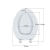 Toilet Cover V-Type 920 American Standard 19-Inch Toilet Cover