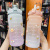 Large Capacity Plastic Cup Bounce Cover Outdoor Frosted Sports Water Bottle Gradient Color Sports Bottle with Scale Cup