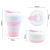 Shrink Folding Silica Gel Cup Silicone Creative with Straw Tea Strainer Cup Portable AntiFall Outdoor Travel Water Cup