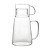 JapaneseStyle OnePerson Drink Water Pitcher One Pot One Cup 13L Frozen Cold Water Bottle Glass Set Large Capacity
