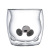 INS Style Creative Double Layer Glass Cup Cup Cartoon Bear Cake Towel Coffee Juice Cup Household Drinking Cups