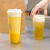 500/700 Disposable Transparent Milk Tea Plastic Cup Takeaway Cup Frosted Heytea Packaging Cup