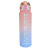 Capacity Portable Gradient Color Plastic Water Bottle with Rope Handle Girls Fitness Exercise Scale Handy Drinking Cup