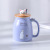 Japanese Style Cute Cartoon Cat Ceramic Cup With Lid Creative Mug Water Cup Breakfast Milk Coffee Office Couple