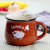 Retro Creative Porcelain Cup Big Belly Cup Milk Breakfast Cup Coffee Cup Color Glaze Mug Logo Can Be Set