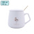 Tifan Nordic Ins Ceramic Mug with Cover Spoon Business Gift Large Capacity Coffee Cup Office Household Water Cup
