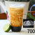 Internet Celebrity Chubby Cup 90 Caliber Disposable U-Shaped Milky Tea Cup with Lid 360/500ml Fruit TikTok Dirty Cup