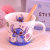 Kawaii Stitch Squirrel Donald Duck Mickey Ceramic Water Cup Mug Coffee Cup Gift Box with Spoon
