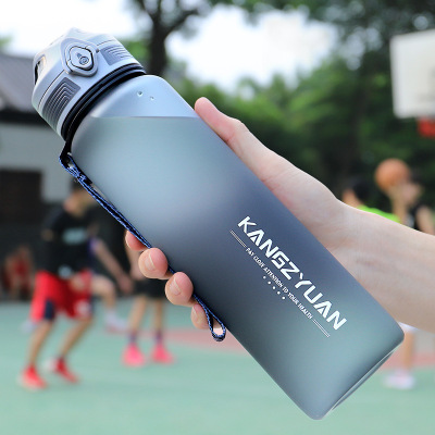 Large Capacity Sports Cup Men's Summer Fitness Kettle Outdoor Portable Water Bottle Tritan Plastic Cup Student Kettle