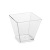 2Oz Transparent Square Cup Dessert Mousse Milkshake Fruit Cup Tiramisu Cup Disposable Hard Plastic Cup PS Cup