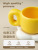 Biological Ceramic Mug High Temperature Resistant Coffee Cup with Big Handle Office Cute Female Large Capacity Water Cup