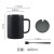 Simple Matte Glaze Mug Creative Frost Ceramic Cup with Spoon Lid Home Office Gift Logo Business