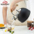 Black Wooden Handle Stainless Steel Sound Kettle Amazon European Style Whistling Kettle New Kitchen Water Pot Wholesale