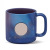 Gift Cup Summer Dream Starry Sky Gradient Blue Purple Magic Color Mug Straw Portable Cup Ceramic Cup