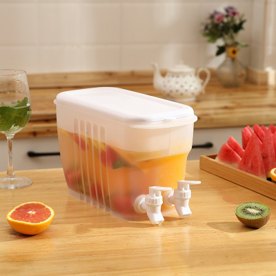 Water Summer Cold Bucket Environmentally Friendly Plastic Teapot Scented Tea Fruit Teas Refrigerator Cold Bubble Bucket