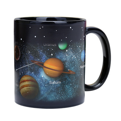 Starry Sky Solar System Earth Heating Water Discoloration Cup Ceramic Mug Gift 12 Constellation Manufacturer