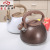 Steel Sound Kettle Wood Grain Handle Colorful European Style Hotel Antique Whistling Kettle Flat Tea Making Water Pot