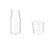 One-Person Drinking Pot Set Colored Glass One Pot One Cup Borosilicate Glass Cold Water Bottle Juice Beverage Bottle