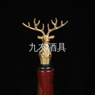 Deer Head Ghost Claw Size Snowflake Heart-Shaped Crystal Golf Christmas Tree Craft Gift Wine Stopper Bottle Stopper