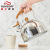 Stainless Steel Sound Kettle Wholesale New Amazon Cross-Border Whistling Kettle Folding Handle Tea Brewing Milk