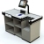 Stainless steel counter cashier counter cashier convenience store checkout