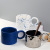 Creative Ceramic Mug High-End Milk Coffee Cup Niche Ins Style Electroplating Splash Ink Home Office Cup