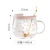 Blossom Glass High Borosilicate Creative with Handle Cute Mug Female Household HeatResistant Transparent Scented Tea Cup