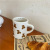 Korean Ins Cream Chocolate Bear Mug Korean Style Bloggers Same Style Waist Cup Cereal Coffee Milk Cup