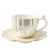 Chaozhou Creative Simple Pearls Strap Dish Ceramic Coffee Cup Light Luxury Business Office Tea Mug Gift Cup