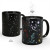 Sky Moon Discoloration Cup Heating Color Changing Mug Twelve Constellation Earth Color Changing Coffee Ceramic Water Cup