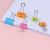 Cartoon Smiley Face Hollow Tube Long Tail Clip Folder Smile Clip Ticket Clips Finishing Roll Metal Binder Clip