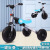 Foldable Children's Bicycle Pedal-Free Sliding Tricycle Two-in-One Scooter Children's Engineering Toy Car