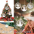 Wood Color Christmas Tree Decoration Wooden Pendant Christmas Silver Wooden Lantern Elk Hanging Decorations