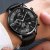 Fulaida Luxury Men's Fashion Business Watch Luminous Pointer Calendar Belt Quartz Watch reloj