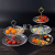 Transparent Pearl Fruit Plate Acrylic Pc Two-Layer Fruit Plate KTV Plastic Multi-Layer Cake Plate Creative Fruit Plate Rack