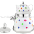 Hausroland Double-Layer Child-Mother Kettle Stainless Steel Whistle Kettle with Ceramic Teapot Whistle Kettle
