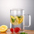 Glass Cup Tea Cup 1000ml Large Capacity Transparent Drinking Cup Simple Home Cup Men's Office Cover with Handle