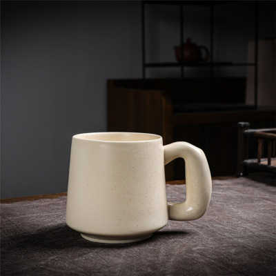 Ceramic Fat Handle Mug Ins Style Retro Simple Big Ears Milk Coffee Cup Water Cup Fat Ceramic Cup