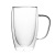 Transparent Glass Coffee Cup with Handle Household Borosilicate Glass Insulation Breakfast Milk Cup Juice Cup