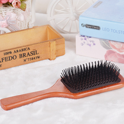 Factory Wholesale Wood Massage Comb Color Logo Can Be Used for Air Health Care Wooden Comb Air Cushion Comb Spot