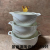 Ceramic Soup Pot Noodle Bowl Ramen Bowl Noodle Bowl Turkey Fryer Milk Pot Steamer Dual-Sided Stockpot Soup Bowl Ceramic Soup Pot Set Stew Pot