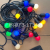 RGB Solar String Lights G45 Globe Outdoor Garden Courtyard Decoration Lighting Chain Waterproof LED Bulb Light String Globe Lighting Chain