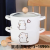 Ceramic Soup Pot Noodle Bowl Ramen Bowl Noodle Bowl Turkey Fryer Milk Pot Steamer Dual-Sided Stockpot Soup Bowl Ceramic Soup Pot Set Stew Pot