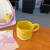 Korean Niche Ins Style Hand-Pinching Irregular Creative Splash-Ink Ceramic Mug Breakfast Milk Coffee Cup