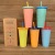 Straw Discoloration Cup 710ml Beverage Temperature Sensing Plastic Sippy Cup Pp Color Changing Straw Cup Manufacturer