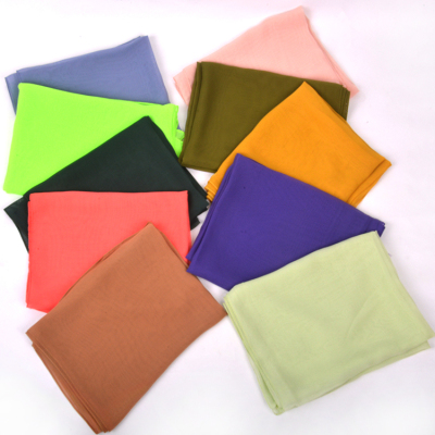 Colorful FENNYSUN 50X160 Small Oblong Silk Polyester Chiffon