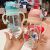 Infant Cartoon Straw Cup Slide Lid Water Cup with Handle Strap Scale Baby Creative Trendy Water Cup 550ml